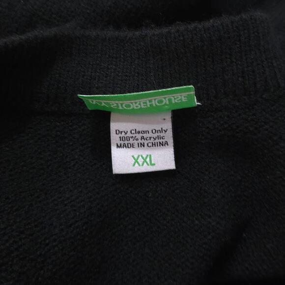 Alpha Kappa Alpha (AKA) Sorority Black Cardigan Ivy Storehouse Sweater, Size XXL - Picture 6 of 9